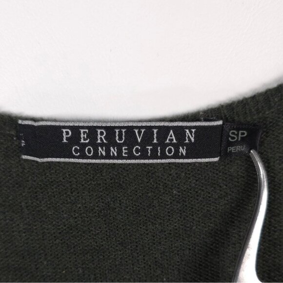 PERUVIAN CONNECTION‎ 100% PIMA COTTON PERU  1/4 Button Knit Maxi Dress Size SP - Picture 5 of 12